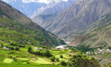 tunning landscape of lahaul village, Himachal Pradesh