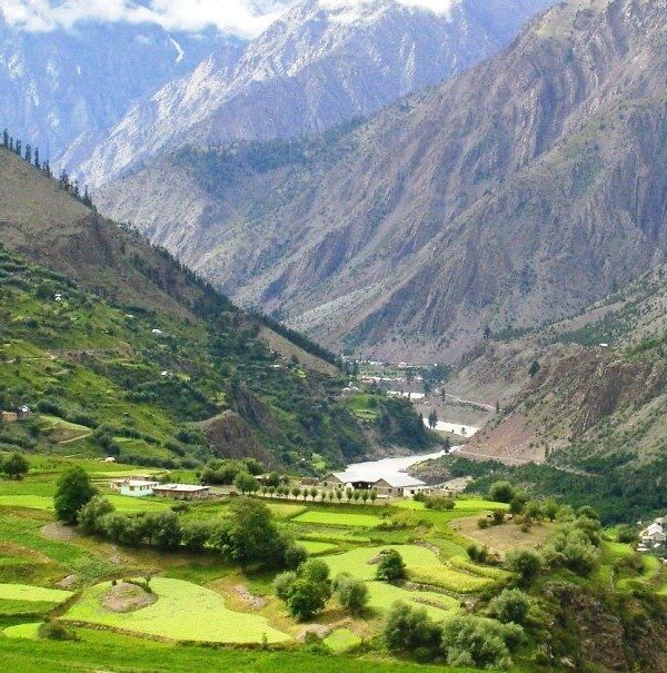 tunning landscape of lahaul village, Himachal Pradesh