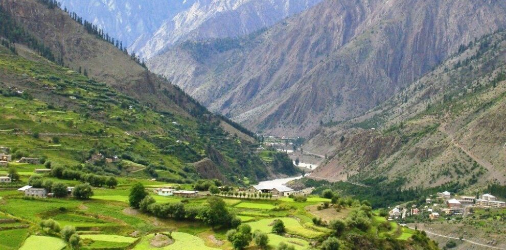 tunning landscape of lahaul village, Himachal Pradesh