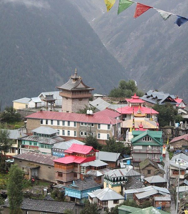Peaceful city scene from Kinnaur