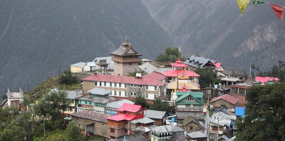 Peaceful city scene from Kinnaur