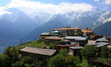 Scenic mountain view in Kinnaur, Himachal Pradesh