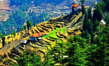Peaceful mountain landscape in Dalhousie, Himachal Pradesh