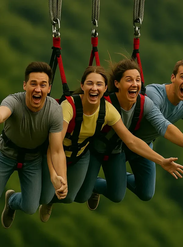 people doing giant swing