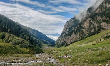 Tourist destination in the mountains of Manali