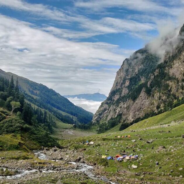 Tourist destination in the mountains of Manali