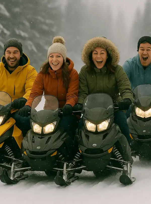 snow scooter ride
